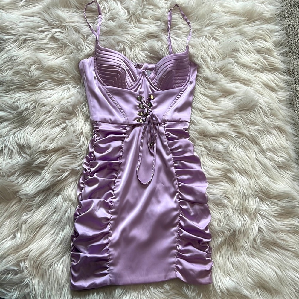 Oh Polly satin mini dres